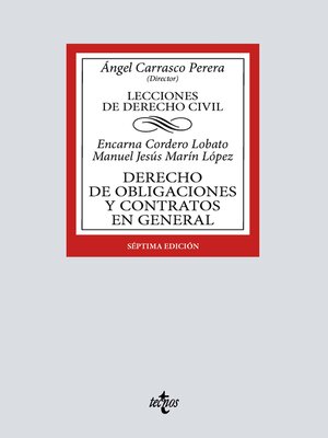 cover image of Derecho de obligaciones y contratos en general